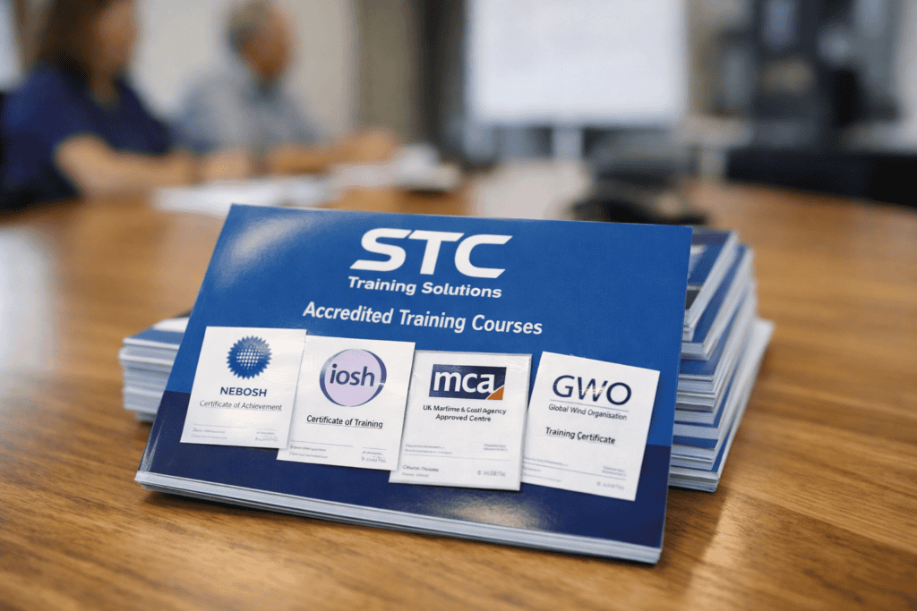 What accreditations do STC courses carry?
