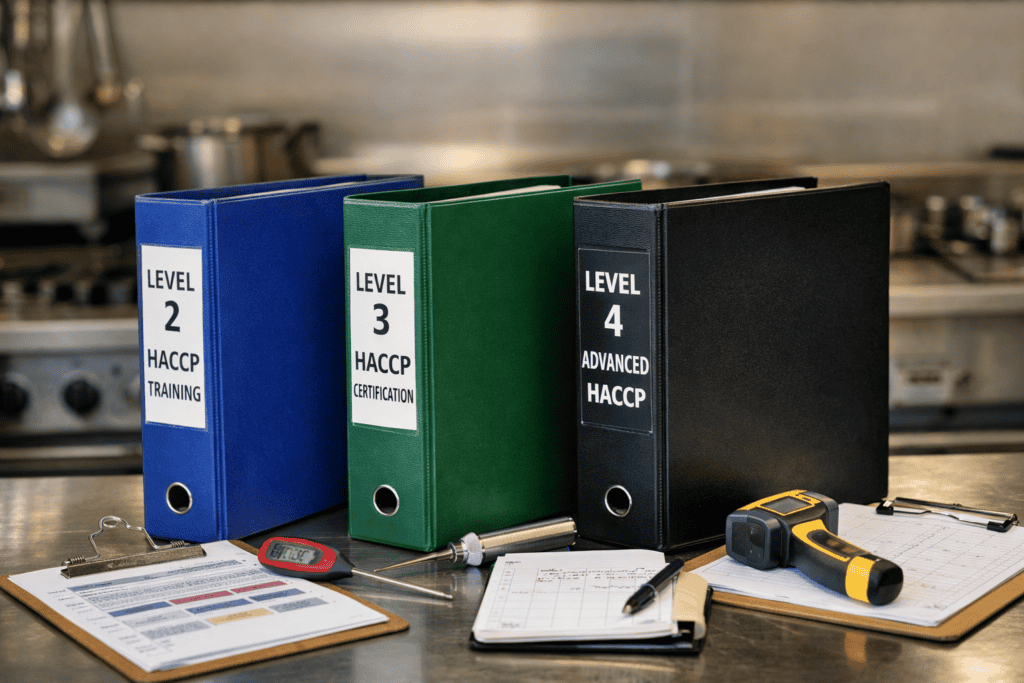 What's the difference between Level 2, 3 and 4 HACCP?