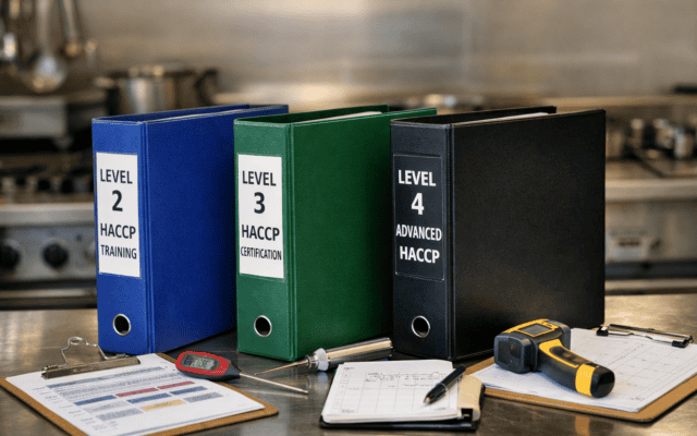 What's the difference between Level 2, 3 and 4 HACCP?